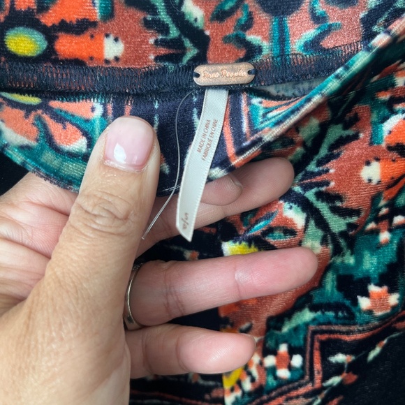 Free People Boho Velvet Flared Pants - Picture 4 of 5